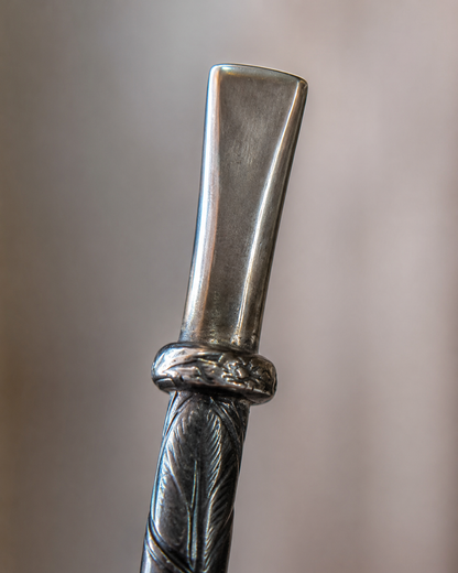 Bombilla de plata | Con detalle pavonado