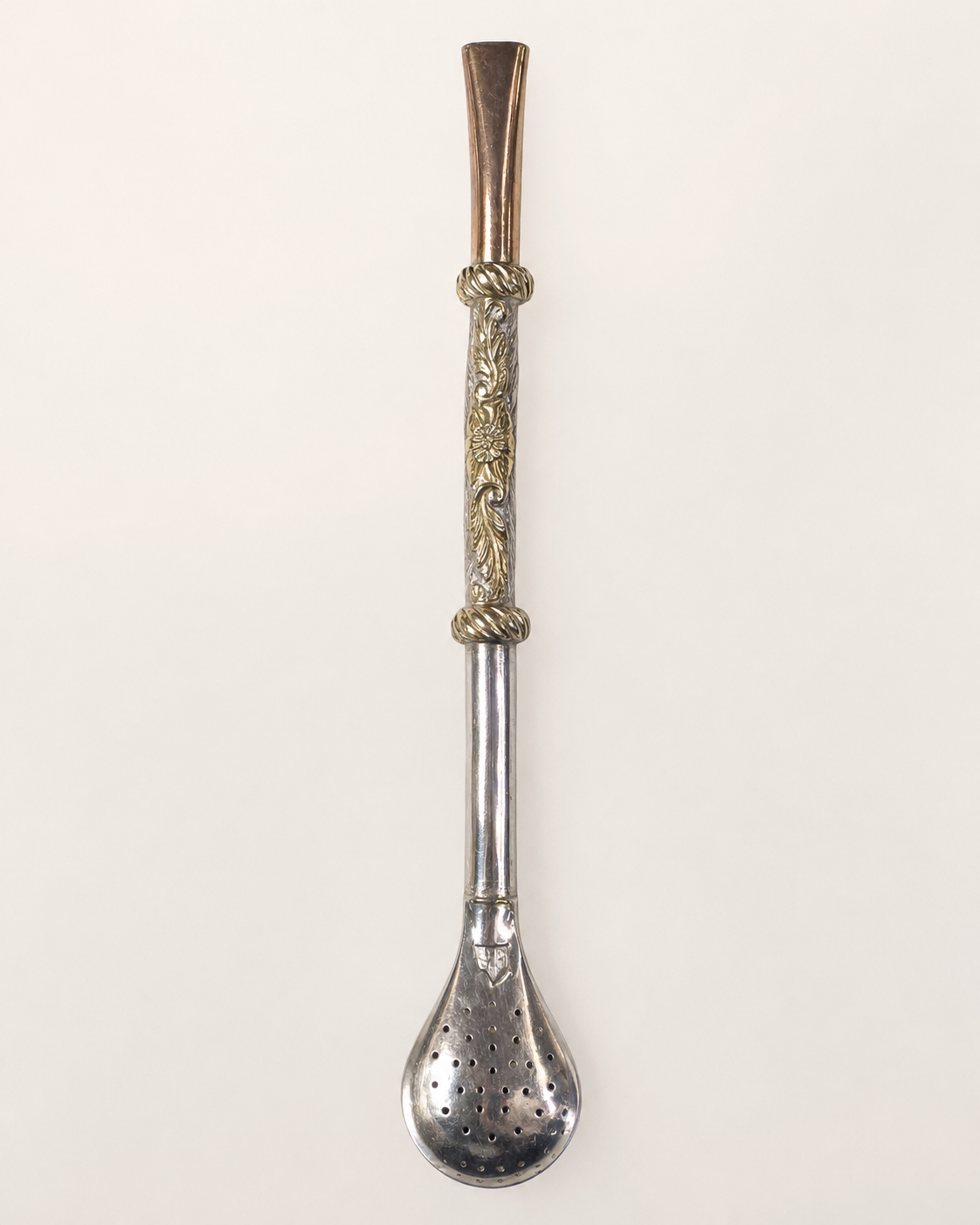 Bombilla de plata | Diseño y medalla en oro