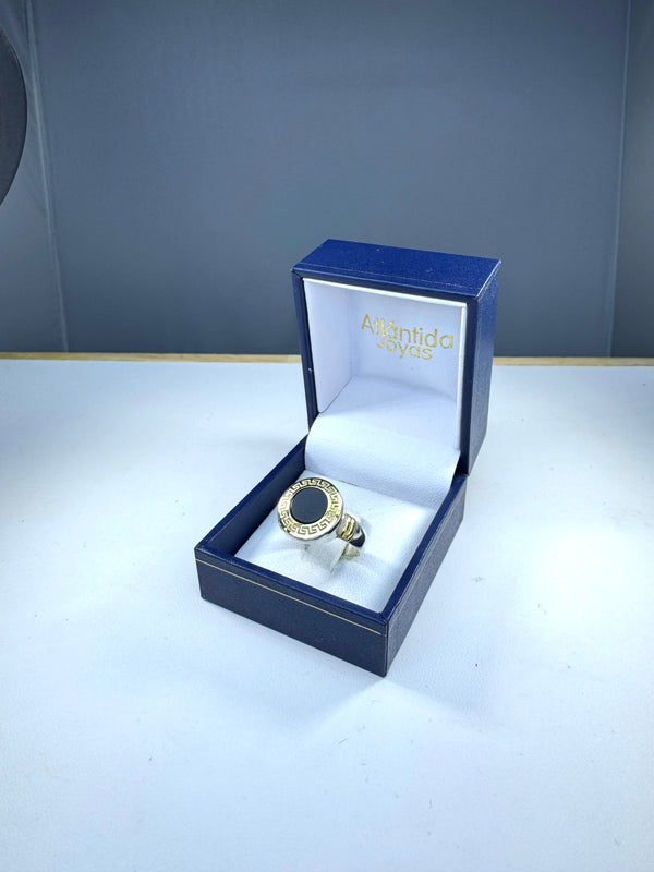 Anillo de Plata y Oro | Onix