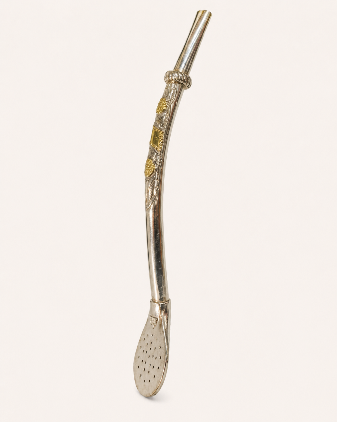 Bombilla de plata | apliques y tarjeta de Oro