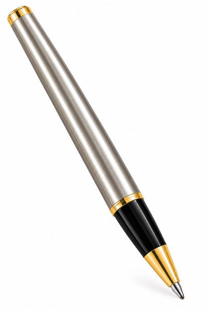 Rollerball Parker | Silver Gold and Black