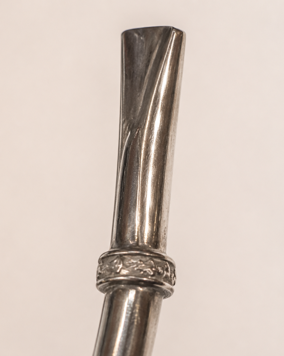 Bombilla de plata | lisa