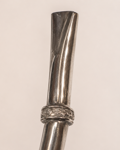 Bombilla de plata | lisa