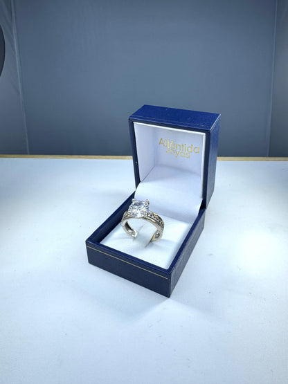 Anillo de Plata y Oro | Circonia