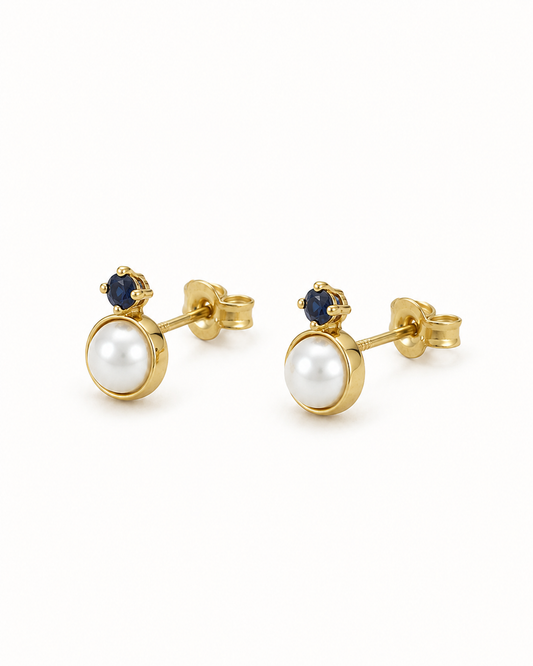Caravanas de Oro 18 kilates | Perlas de Cultivo
