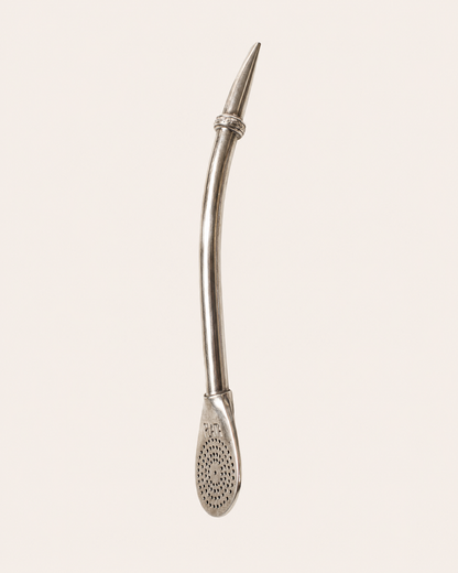 Bombilla de plata | lisa