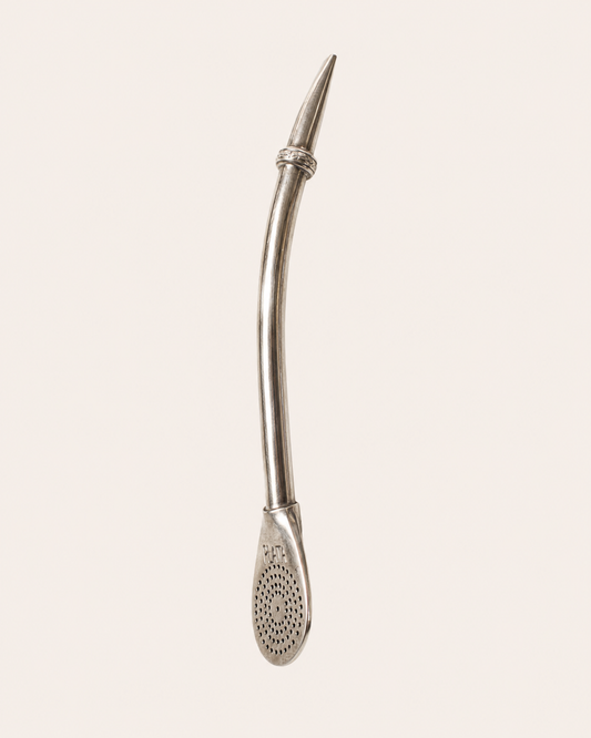 Bombilla de plata | lisa