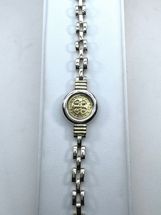 Pulsera de Plata y Oro | San Benito