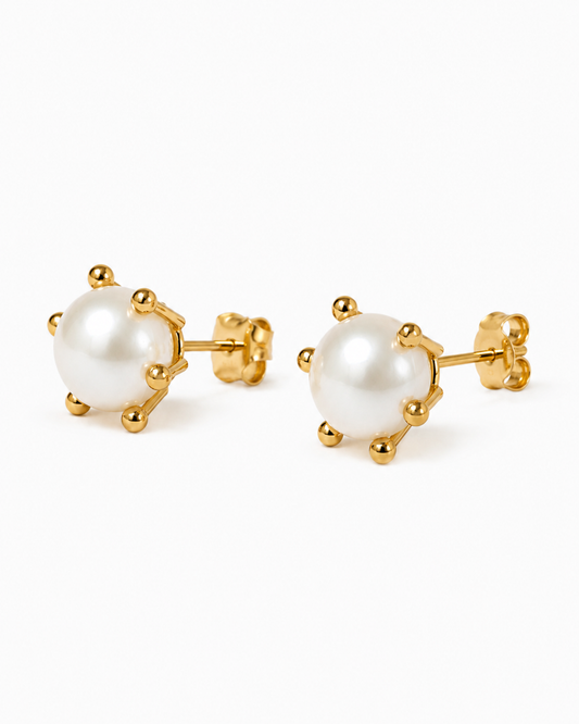 Caravanas de Oro 18 kilates | Perlas de Cultivo