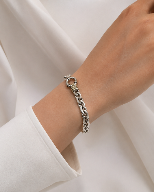 Pulsera de Plata y Oro | Marinero