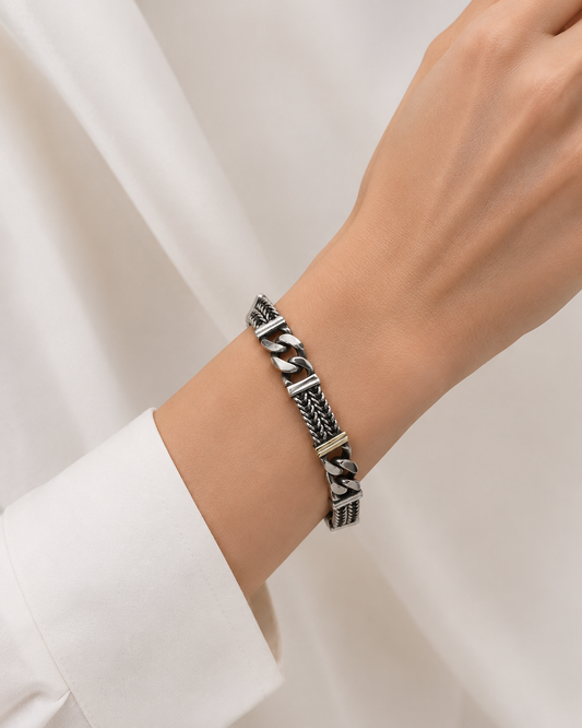 Pulsera de Plata y Oro | Grumette