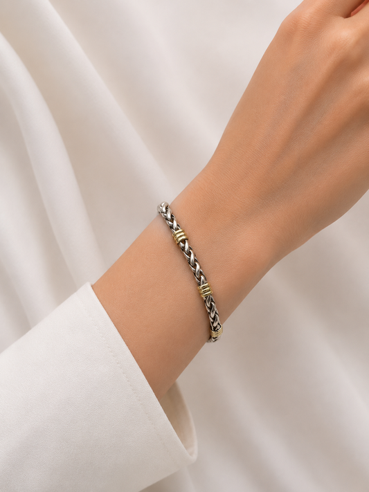 Pulsera de Plata y Oro |
