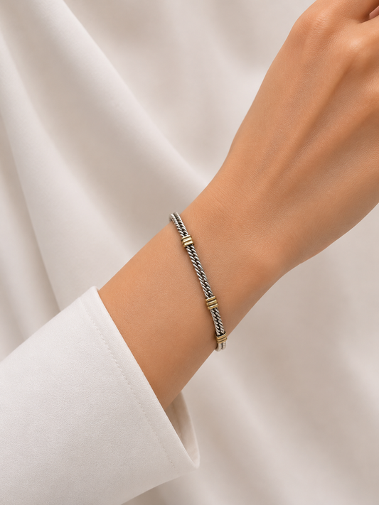 Pulsera de Plata y Oro |