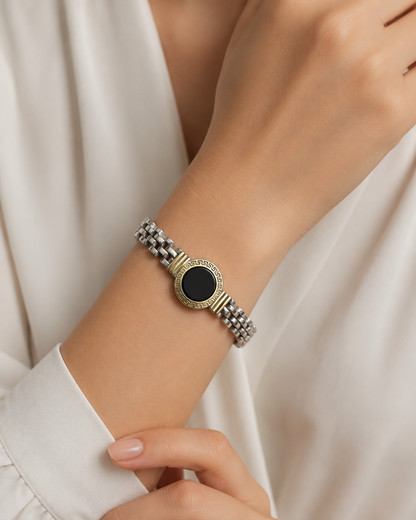 Pulsera de Plata y Oro | Onix