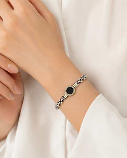 Pulsera de Plata y Oro | Onix