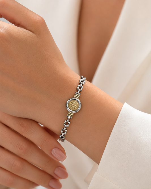 Pulsera de Plata y Oro | San Benito