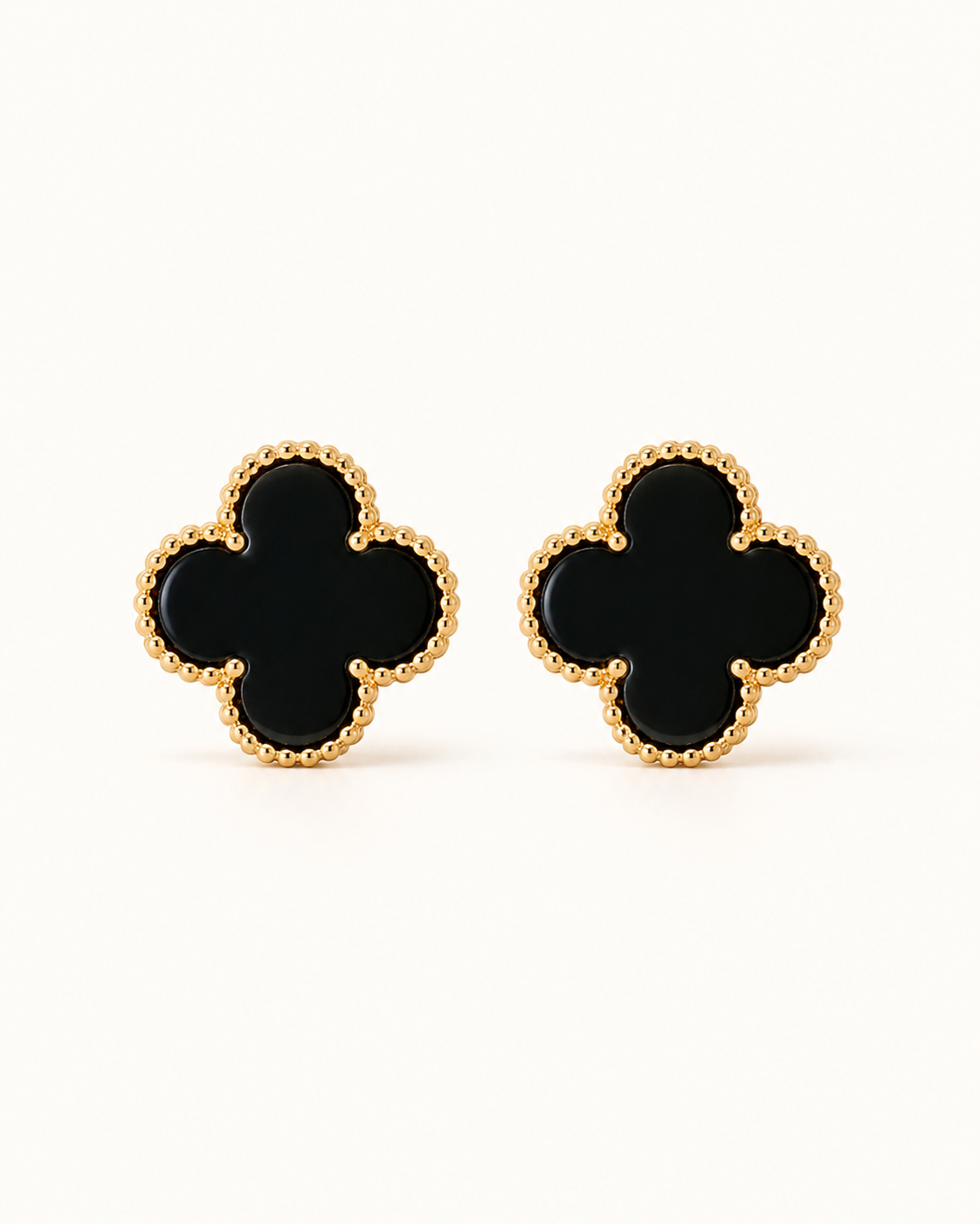 Caravanas de Oro 10 Kilates | Ónix