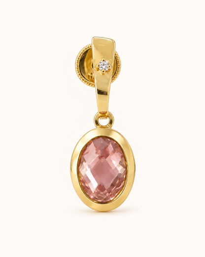 Caravanas de Oro 18 kilates | Rosa de Francia