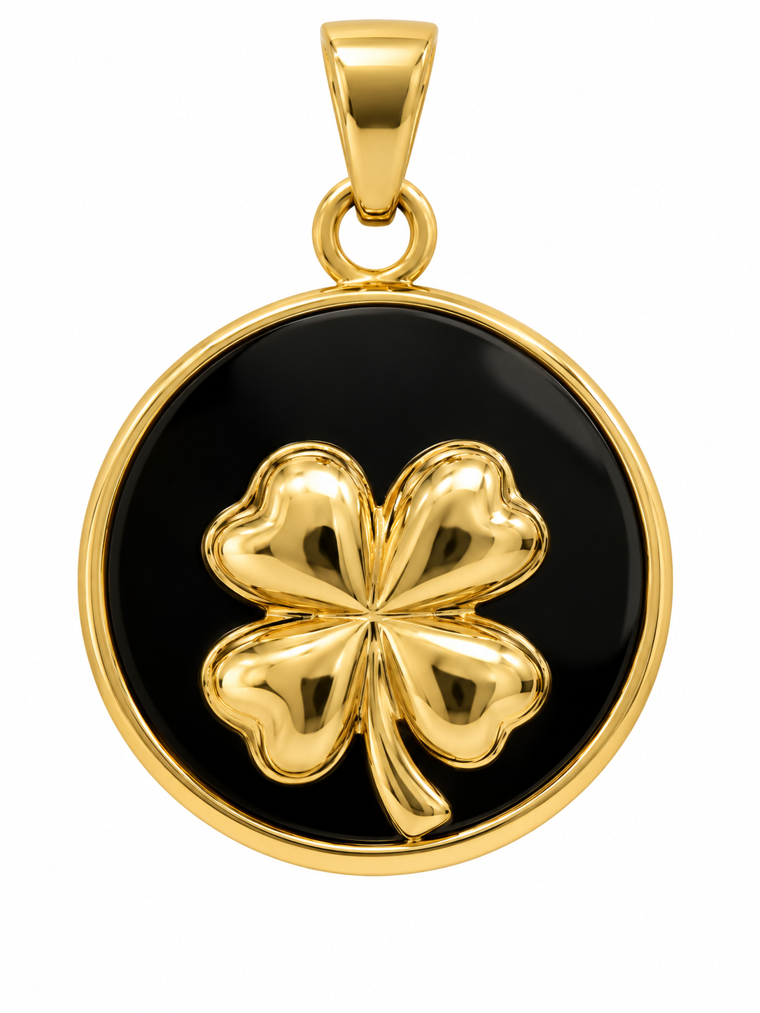 Dije Trébol de oro 18 kilates | 16,6 mm