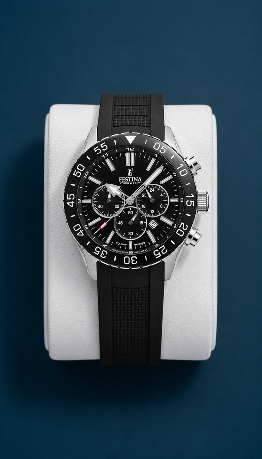 Reloj Festina | Ceramic Silver Black