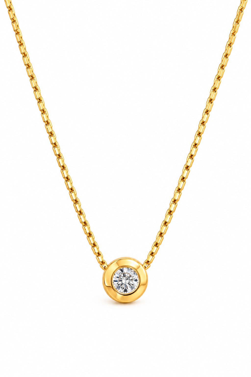 Conjunto punto de luz oro 9 kilates | 40CM
