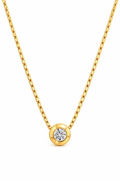 Conjunto punto de luz oro 9 kilates | 40CM