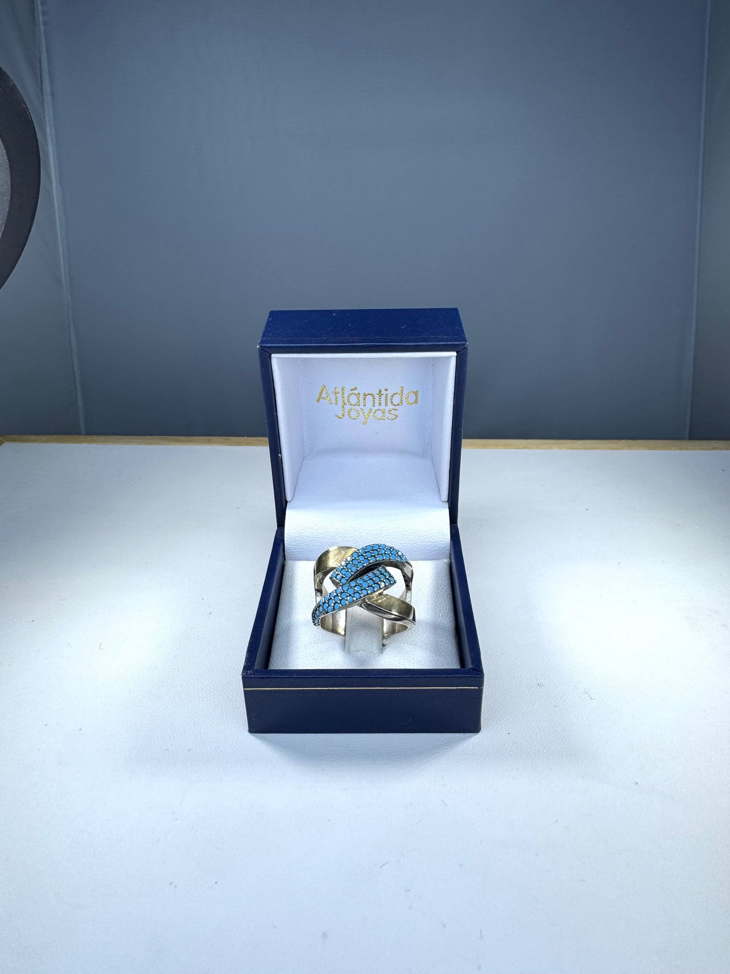 Anillo de Plata y Oro | Turquesas