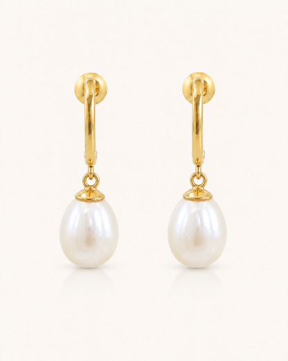 Caravanas de Oro 18 kilates | Perlas de Cultivo