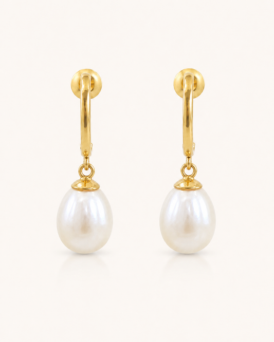 Caravanas de Oro 18 kilates | Perlas de Cultivo