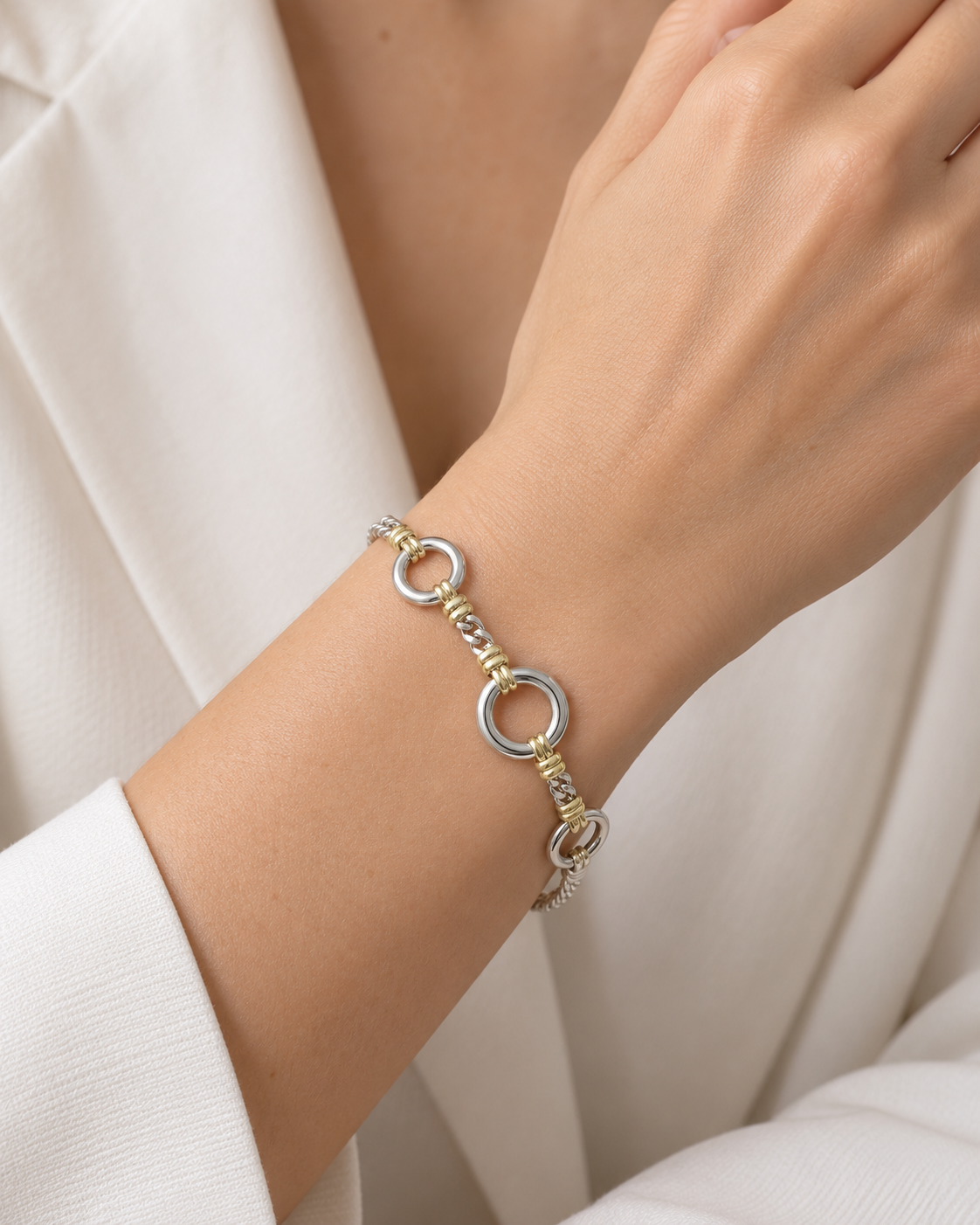 Pulsera de Plata y Oro | Liberty