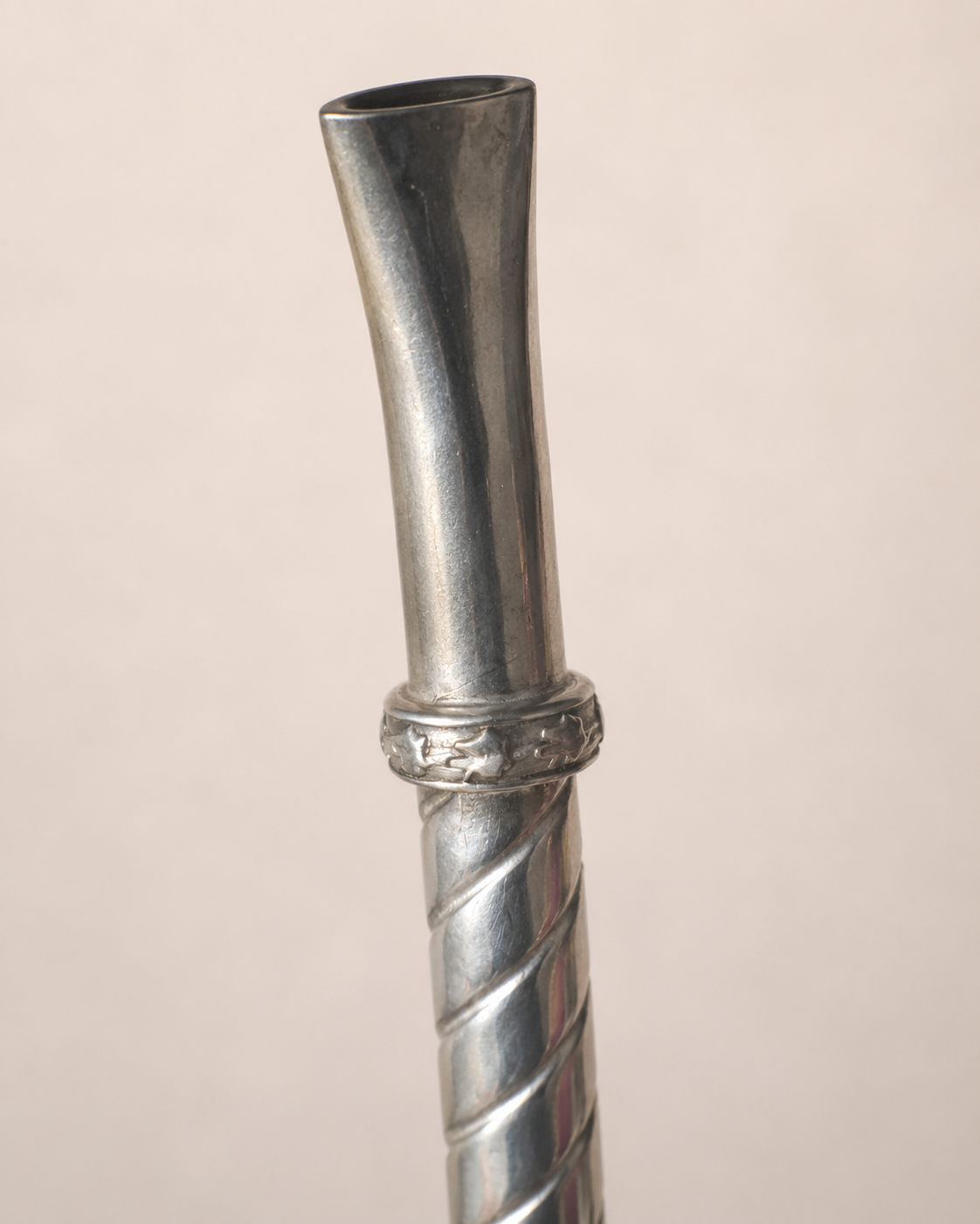 Bombilla de plata | Torneada