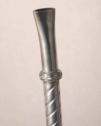 Bombilla de plata | Torneada
