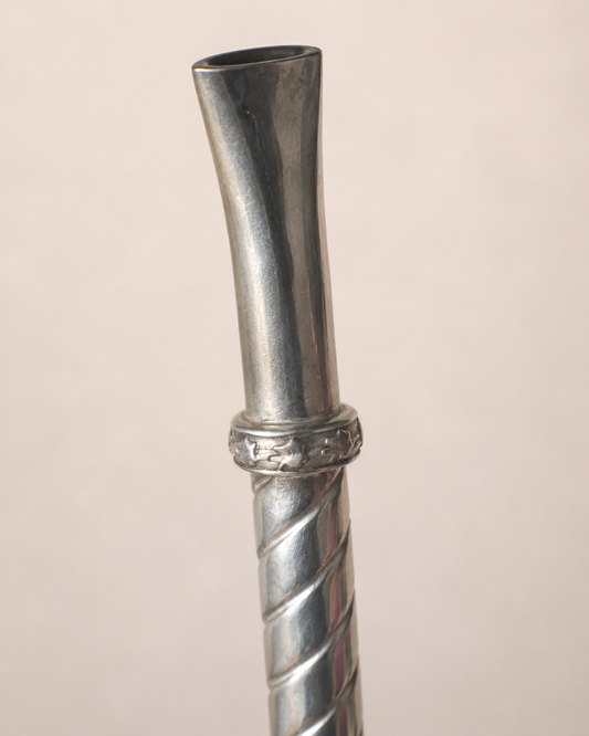 Bombilla de plata | Torneada