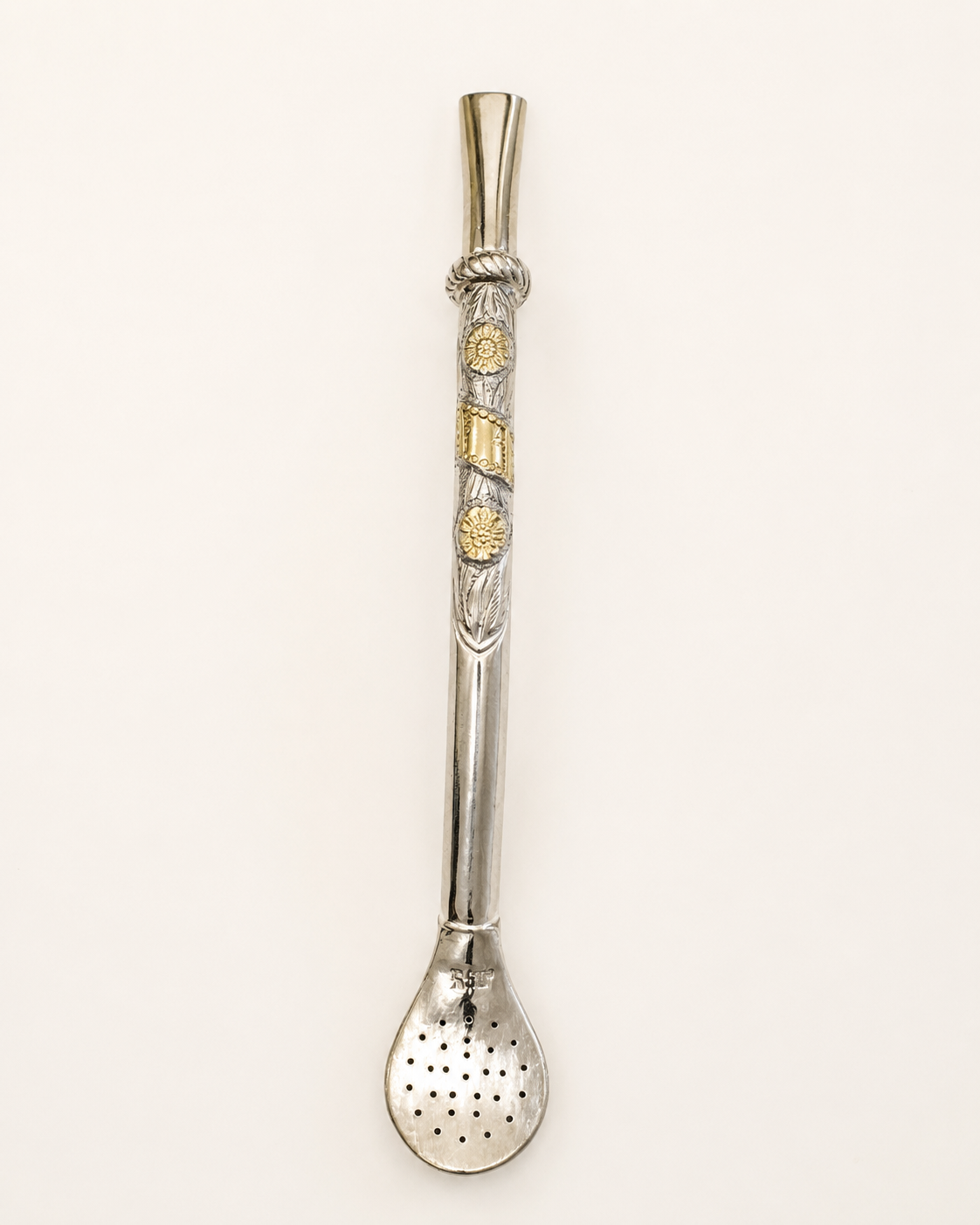 Bombilla de plata | apliques y tarjeta de Oro