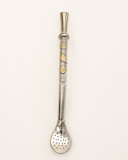 Bombilla de plata | apliques y tarjeta de Oro