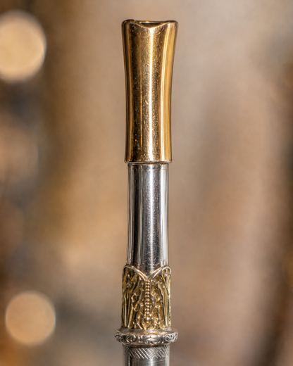 Bombilla de plata | Diseño y boca en oro