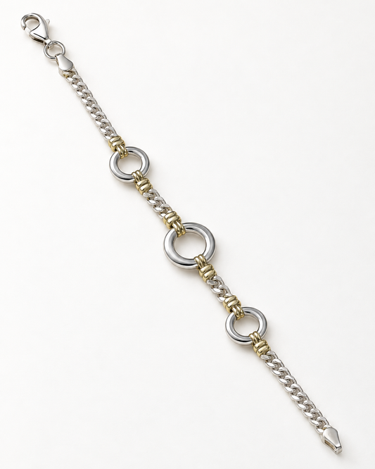 Pulsera de Plata y Oro | Liberty