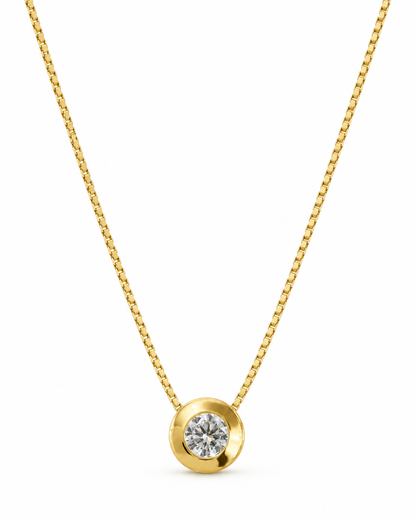 Conjunto punto de luz oro 9 kilates | 45CM