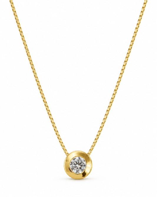 Conjunto punto de luz oro 9 kilates | 45CM