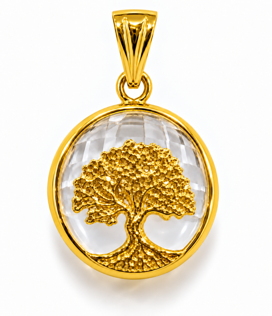 Dije Árbol de la vida oro 18 kilates | 12,3 mm