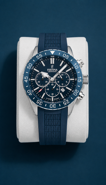 Reloj Festina | Ceramic Silver Blue