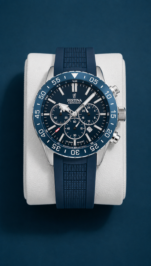 Reloj Festina | Ceramic Silver Blue