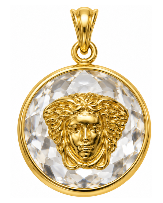 Dije estilo medusa de Versace oro 18 kilates | 18,3 mm