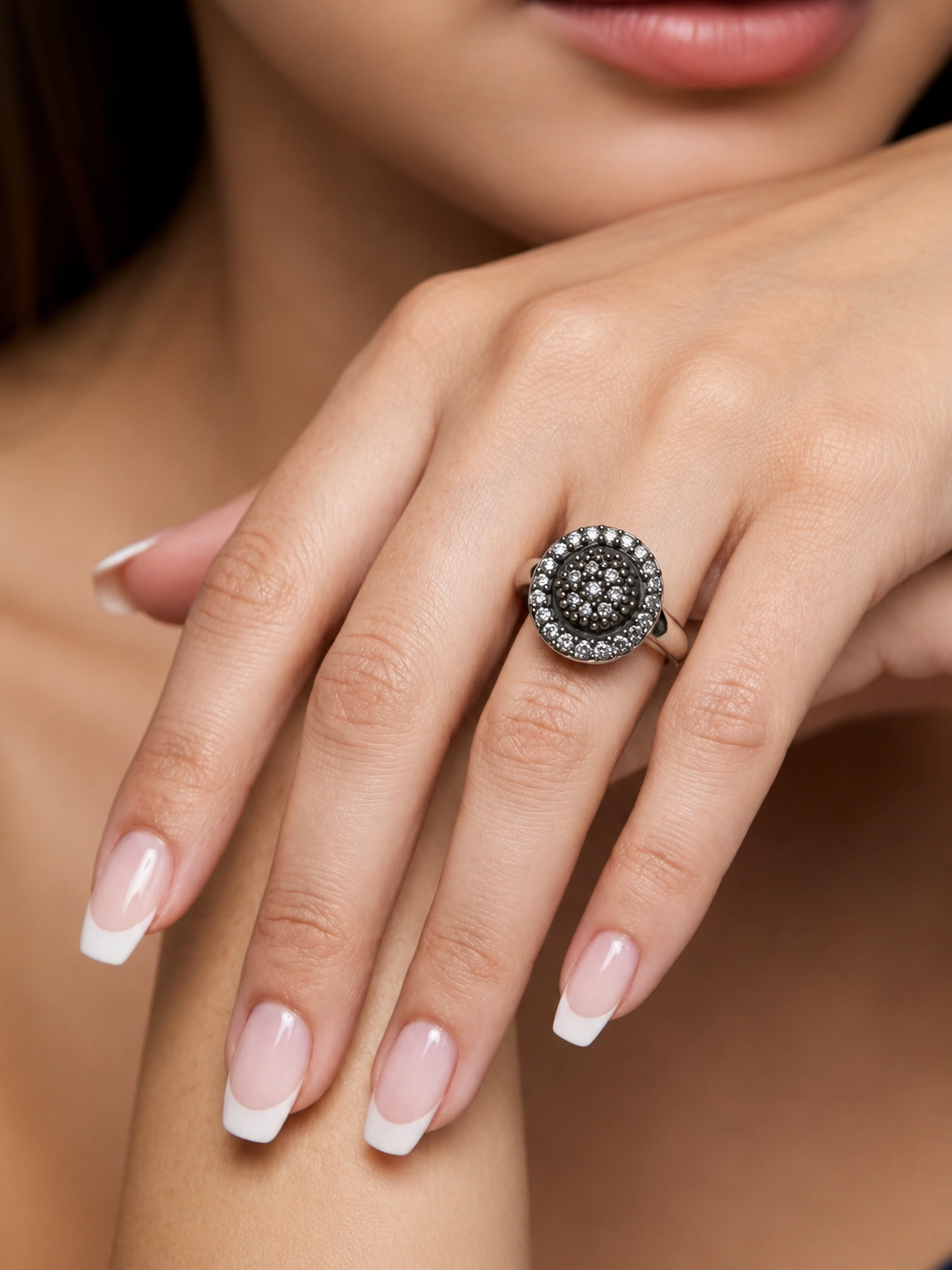 Anillo De Plata y Oro | Circonias